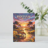Pantanal Brazil Postkarte (Stehend Vorderseite)