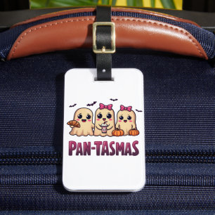 Pantasmas Funny Ghost Groovy Retro Halloween Gepäckanhänger