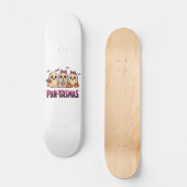 Pantasmas Funny Ghost Groovy Retro Halloween Skateboard (Vorderseite)
