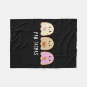 Pantasmas Ghost Funny Spooky Conchas Mexican Ghost Fleecedecke (Vorderseite (Horizontal))