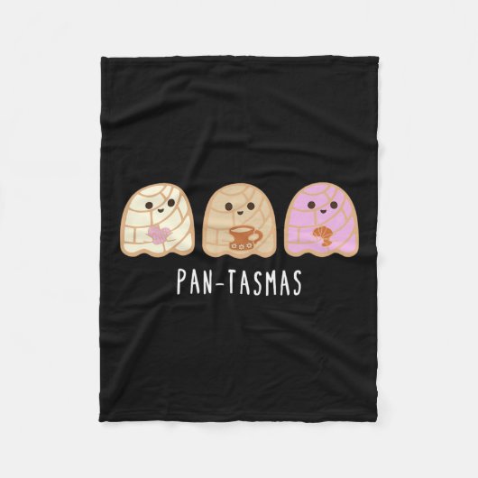 Pantasmas Ghost Funny Spooky Conchas Mexican Ghost Fleecedecke (Vorderseite)