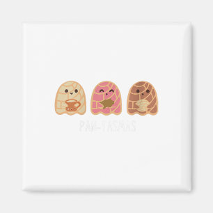 Pantasmas Ghost Funny Spooky Conchas Mexican Ghost Magnet