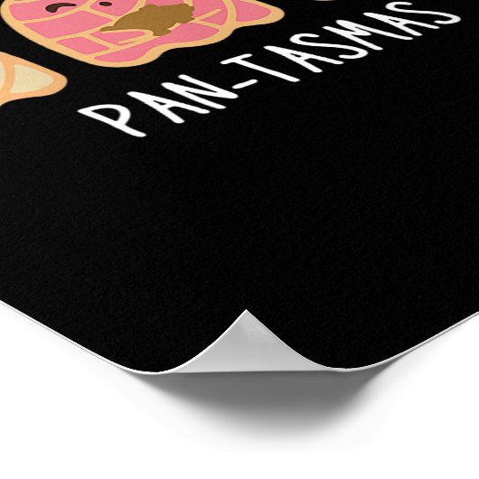 Pantasmas Ghost Funny Spooky Conchas Mexican Ghost Poster (Ecke)