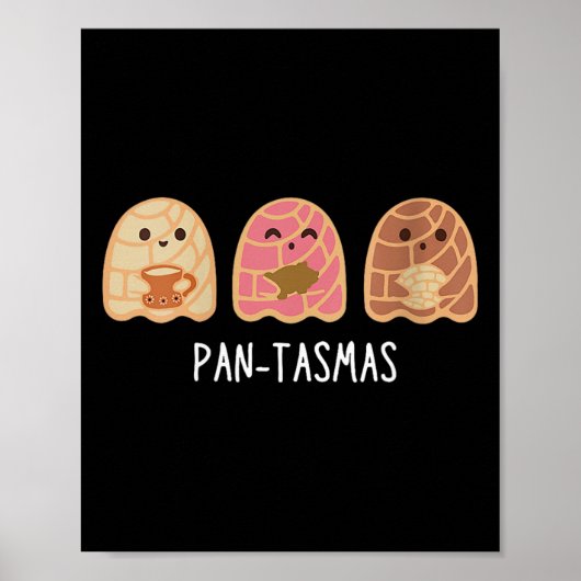 Pantasmas Ghost Funny Spooky Conchas Mexican Ghost Poster (Vorne)