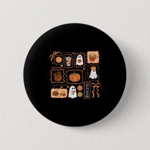 Pantasmas Halloween Ghost Conchas Spanisch Mexikan Button