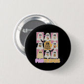 Pantasmas Pan Dulce Ghost Spanisch Mexikanisches H Button (Vorne & Hinten)