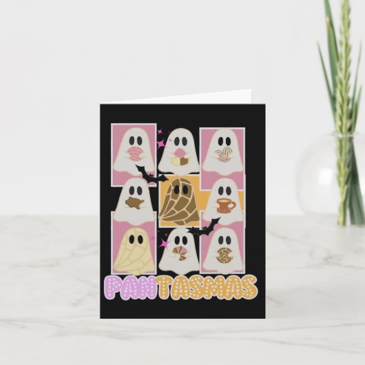 Pantasmas Pan Dulce Ghost Spanisch Mexikanisches H Karte (Vorderseite)