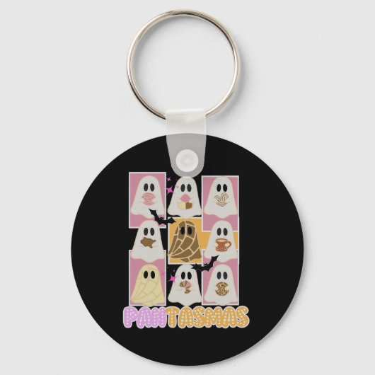 Pantasmas Pan Dulce Ghost Spanisch Mexikanisches H Schlüsselanhänger (Vorderseite)