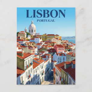 Panteão Nacional, Alfama, Lissabon Portugal Postkarte