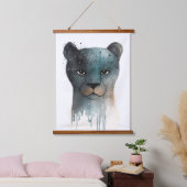 Panterprint Wandteppich Mit Holzrahmen (Schlafzimmer)