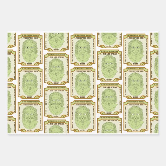 Pantheismus, Empirismus und Rationalismus, Hobbesi Geschenkpapier Set (Vorderseite 2)