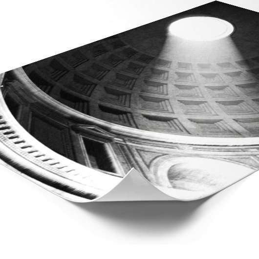 Pantheon Ceiling - Rom, Italien Poster (Ecke)