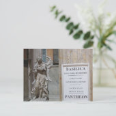 Pantheon Eingang Postkarte (Stehend Vorderseite)