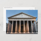 Pantheon, Heiliger Tempel im Morgengrauen - Rom, I Postkarte (Vorne/Hinten)