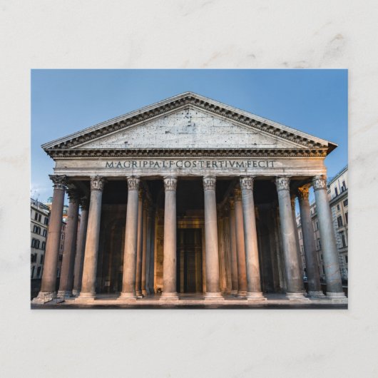Pantheon, Heiliger Tempel im Morgengrauen - Rom, I Postkarte (Vorderseite)