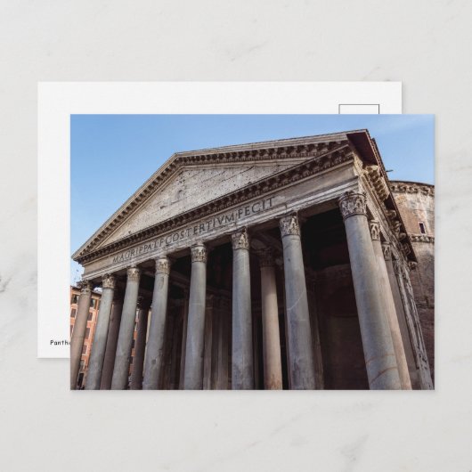 Pantheon-Heiligtempel in Rom - Italien, Europa Postkarte (Vorne/Hinten)