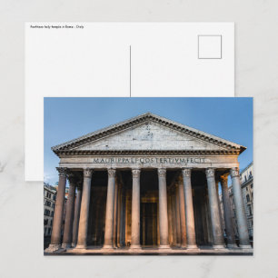 Pantheon Heiligtum bei Tagesanbruch - Rom, Italien Postkarte