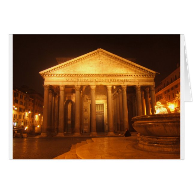 Pantheon in der Nacht (Vorderseite (Horizontal))