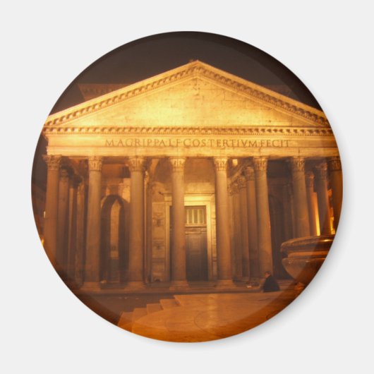 Pantheon in der Nacht Magnet (Vorne)