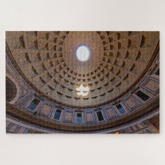 Pantheon Innendecke mit Loch, Rom, Italien Puzzle (Horizontal)