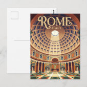 Pantheon Italien Postkarte (Vorne/Hinten)
