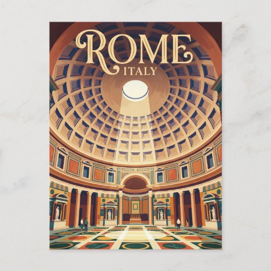 Pantheon Italien Postkarte (Vorderseite)