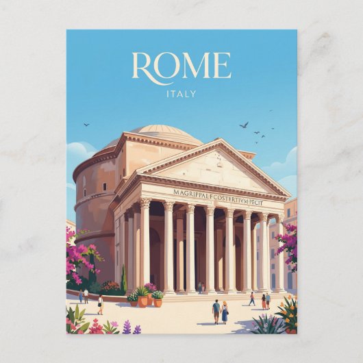 Pantheon Italien Postkarte (Vorderseite)