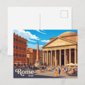 Pantheon Italien Postkarte (Vorne/Hinten)