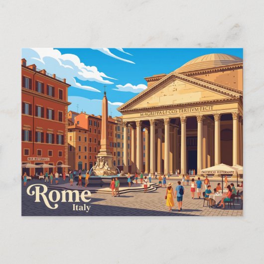 Pantheon Italien Postkarte (Vorderseite)