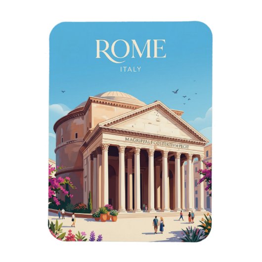 Pantheon Italy Magnet (Vertikal)