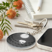 Pantheon Light Skull Rom Italien mit Handschrift Schlüsselanhänger (Vorderseite rechts)