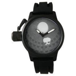 Pantheon Light Skull Rom Italien Schwarz-Weiß Armbanduhr