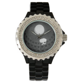 Pantheon Light Skull Rom Italien Schwarz-Weiß Armbanduhr