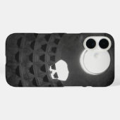 Pantheon Light Skull Rom Italien Schwarz-Weiß Case-Mate iPhone Hülle (Rückseite (Horizontal))