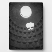 Pantheon Light Skull Rom Italien Schwarz-Weiß Fotoplatte (Vorderseite)