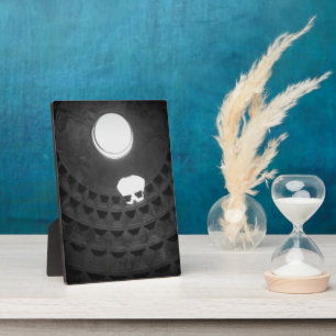 Pantheon Light Skull Rom Italien Schwarz-Weiß Fotoplatte
