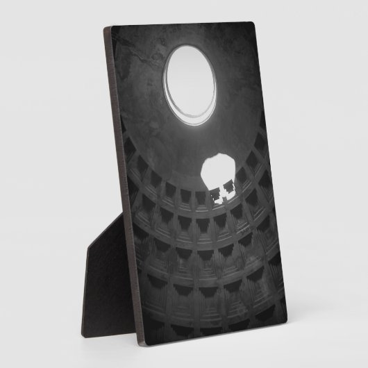 Pantheon Light Skull Rom Italien Schwarz-Weiß Fotoplatte (Seite)