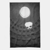 Pantheon Light Skull Rom Italien Schwarz-Weiß Geschirrtuch (Vertikal)