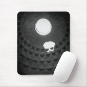 Pantheon Light Skull Rom Italien Schwarz-Weiß Mousepad (Mit Mouse)