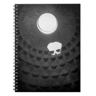Pantheon Light Skull Rom Italien Schwarz-Weiß Notizblock