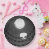 Pantheon Light Skull Rom Italien Schwarz-Weiß Pappteller (Party)