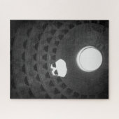 Pantheon Light Skull Rom Italien Schwarz-Weiß Puzzle (Horizontal)
