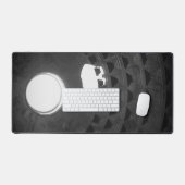 Pantheon Light Skull Rom Italien Schwarz-Weiß Schreibtischunterlage (Tastatur & Maus)