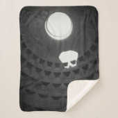 Pantheon Light Skull Rom Italien Schwarz-Weiß Sherpadecke (Vorderseite)