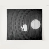 Pantheon Light Skull Rom Italien Schwarz-Weiß Wandteppich (Vorderseite (Horizontal))