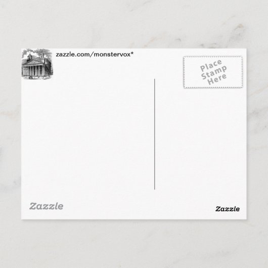 Pantheon Postcard Postkarte (Rückseite)