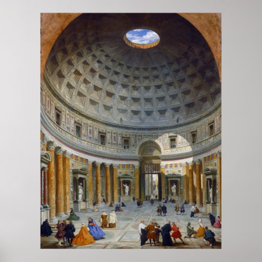 Pantheon, Rom - Giovanni Panini Kunstgewerbe Poster (Vorne)