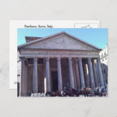 Pantheon, Rom, Italien Postkarte (Vorne/Hinten)