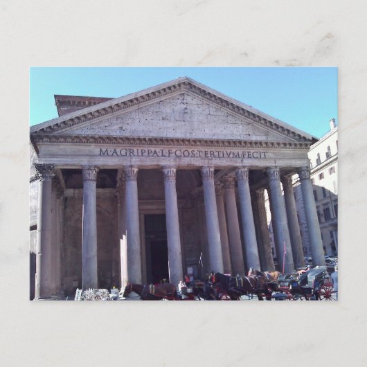 Pantheon, Rom, Italien Postkarte (Vorderseite)
