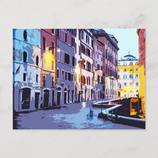 Pantheon Rome Italy Street View Postkarte (Vorderseite)